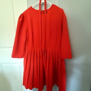 Vibrant Pleated Dress